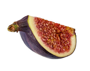 Fresh figs isolated on white background with clipping path