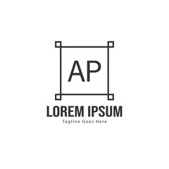 AP Letter Logo Design. Creative Modern AP Letters Icon Illustration