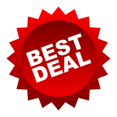 red vector banner best deal