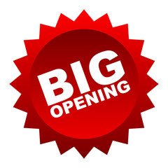 red vector banner big opening