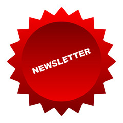 red vector banner newsletter