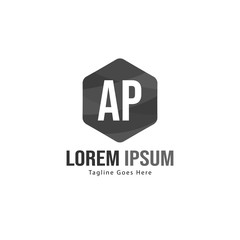 AP Letter Logo Design. Creative Modern AP Letters Icon Illustration