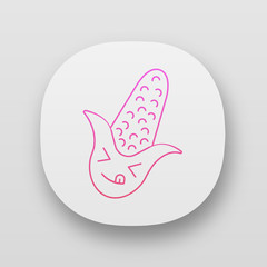 Corn cute kawaii app character