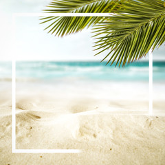 Summer background of beach and free space for your decoration. 