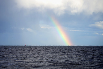 Regenbogen über Nordsee