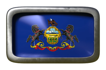 3d rendering of Pennsylvania State flag