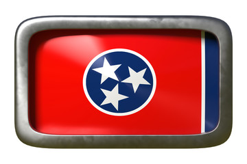 3d rendering of Tennessee State flag