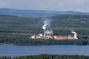 Landscape of a building manufacturing company kuopio finland