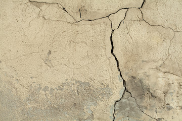 Old grunge textures wall with crack. Perfect background with space.
