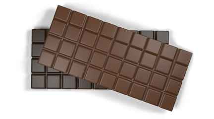 dark and milk chocolate bars