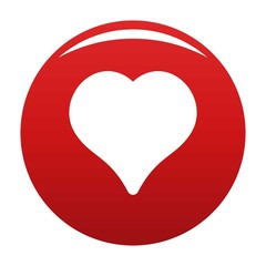 Magnanimous heart icon. Simple illustration of magnanimous heart vector icon for any design red