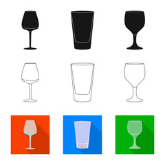 Vector design of form and celebration symbol. Collection of form and volume stock vector illustration.