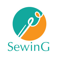 vector logo for a sewing workshop, tailor