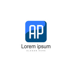 AP Letter Logo Design. Creative Modern AP Letters Icon Illustration
