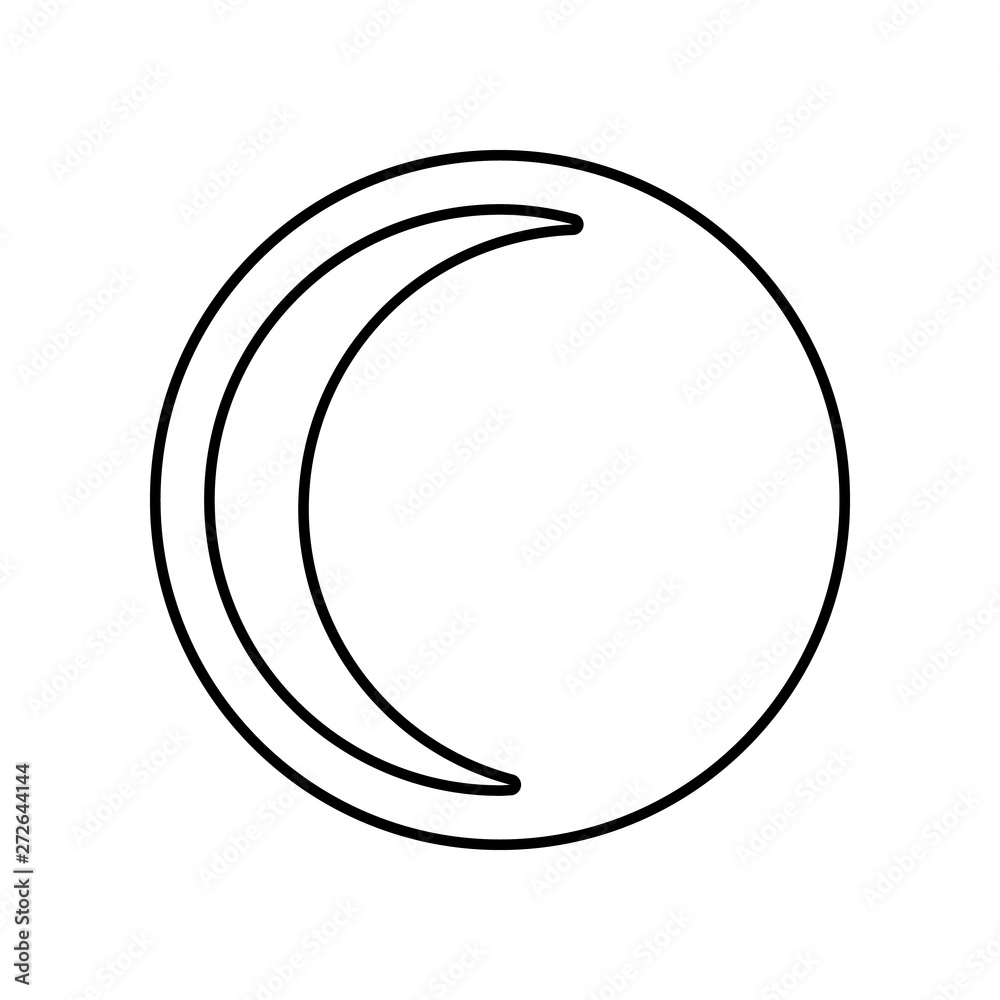 Poster crescent moon icon. element of whether for mobile concept and web apps icon. outline, thin line icon