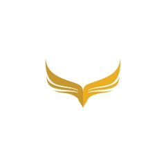 Wing logo template symbol icon illustration