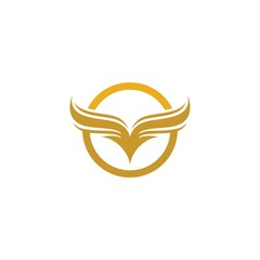 Wing logo template symbol icon illustration