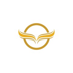 Wing logo template symbol icon illustration