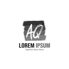 AQ Letter Logo Design. Creative Modern AQ Letters Icon Illustration