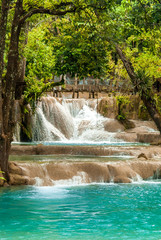 Tad Sae Waterfall near Luang Prabang, Laos