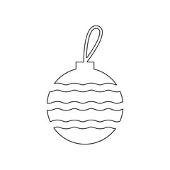 Premium Christmas ball icon. Element of Winter for mobile concept and web apps icon. Outline, thin line icon for website design and development, app development
