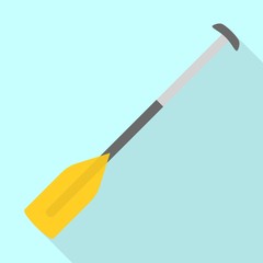 Kayak paddle icon. Flat illustration of kayak paddle vector icon for web design