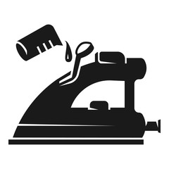 Fill water iron icon. Simple illustration of fill water iron vector icon for web design isolated on white background