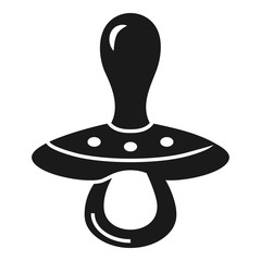 Kid pacifier icon. Simple illustration of kid pacifier vector icon for web design isolated on white background