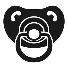 Modern pacifier icon. Simple illustration of modern pacifier vector icon for web design isolated on white background
