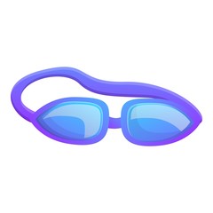 Fototapeta premium Swimming goggles icon. Cartoon of swimming goggles vector icon for web design isolated on white background