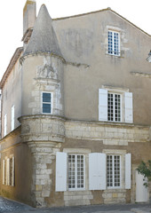 Tourelle angle de maison Ars en Ré
