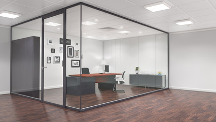 Office and meeting room interior. 3d illustration