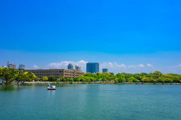 都会のオアシス　初夏の大濠公園【福岡県】