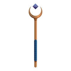 Magic stick icon. Cartoon of magic stick vector icon for web design isolated on white background