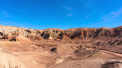 Fototapeta na wymiar Rainbow Basin in Mojave desert, California, USA.