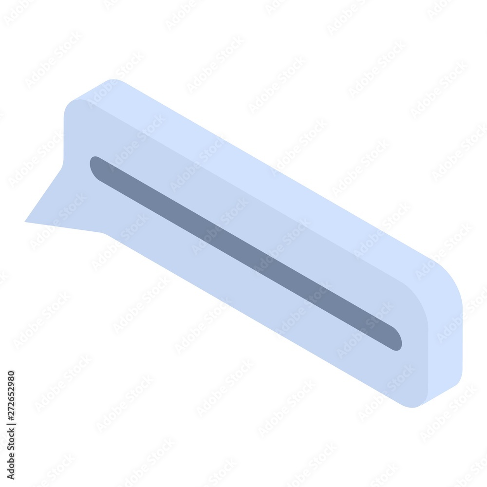 Poster dialog chat icon. isometric of dialog chat vector icon for web design isolated on white background
