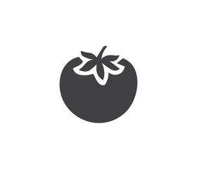 Natural Tomato icon vector 