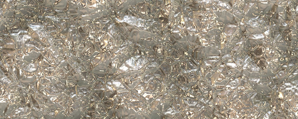 3d illustration silver liquid background