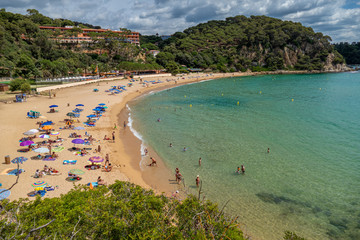 Blanes girona costa brava vistas playa turquesa 