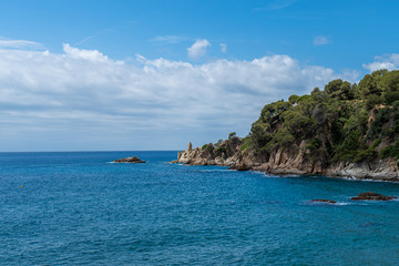 Blanes girona costa brava vistas playa turquesa 