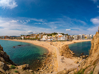 Blanes girona costa brava vistas playa turquesa 