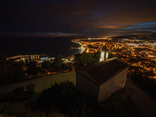 Blanes girona costa brava noche vistas aereas 