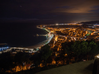 Blanes girona costa brava noche vistas aereas 