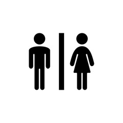 Toilet Men And Women Icon Vector Illustration