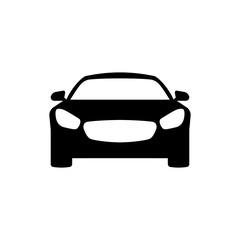 Plakat Auto style car logo design with concept sports vehicle icon silhouette on light background. Vector illustration.