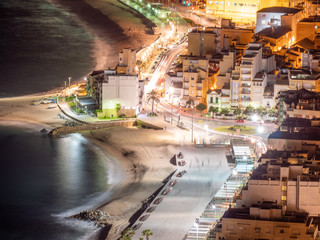 Blanes girona costa brava noche vistas aereas 