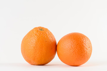 Orange Slices on White Background. Citrus fruit . Healthy freshness food. Summer fruits with vitamin