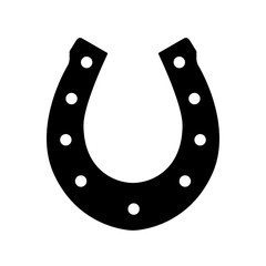 horseshoe icon. good luck symbol.