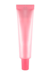Pink tube isolated