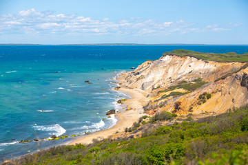 Aquinnah Cliffs in Martha's Vineyard, MA © katkami